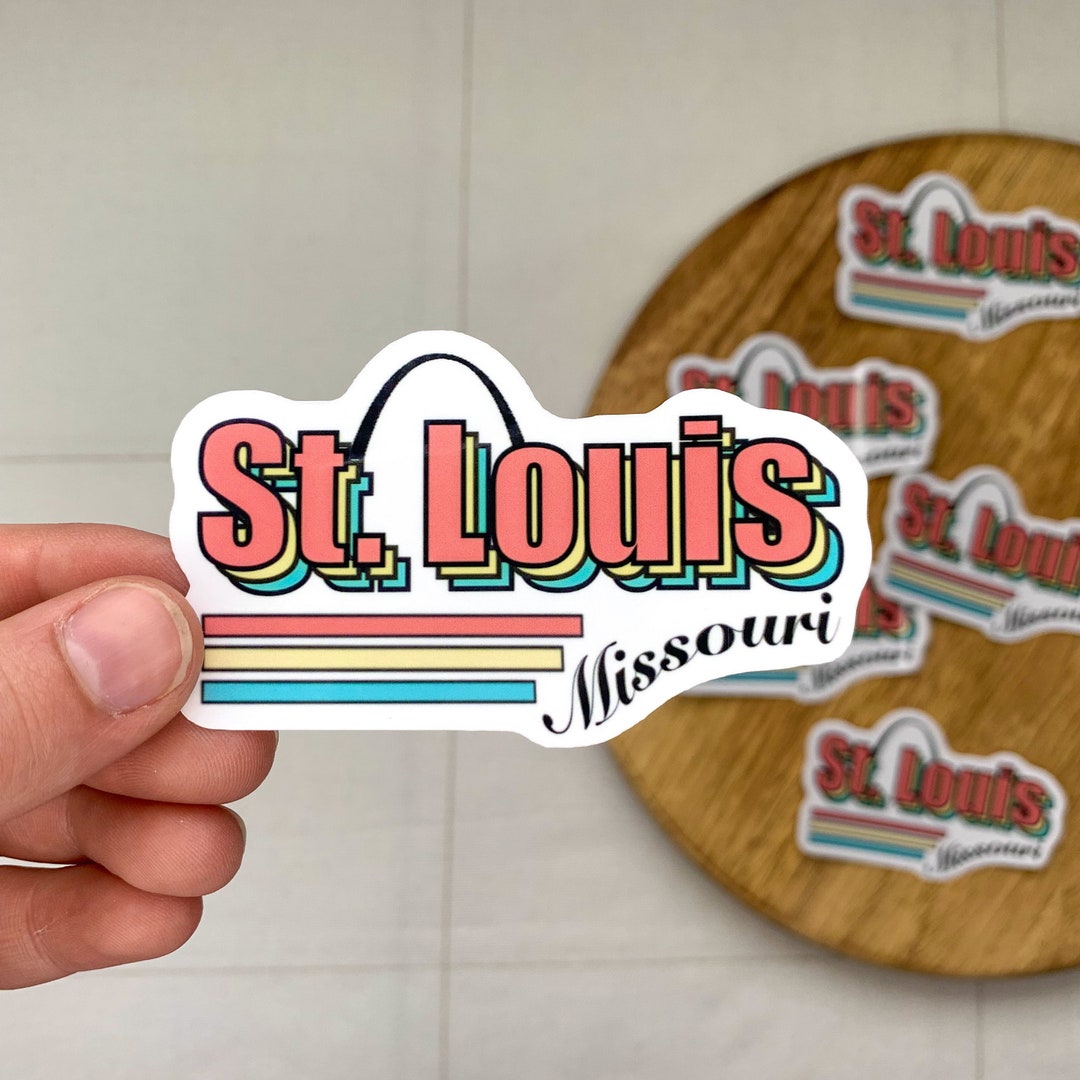 Waterproof St Louis Missouri Sticker - St Louis Arch Gift Sticker ...