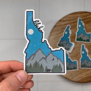 Idaho sticker - Idaho gift - Idaho state sticker - Idaho hydro flask and Laptop sticker - ID Sticker - Idaho nature sticker