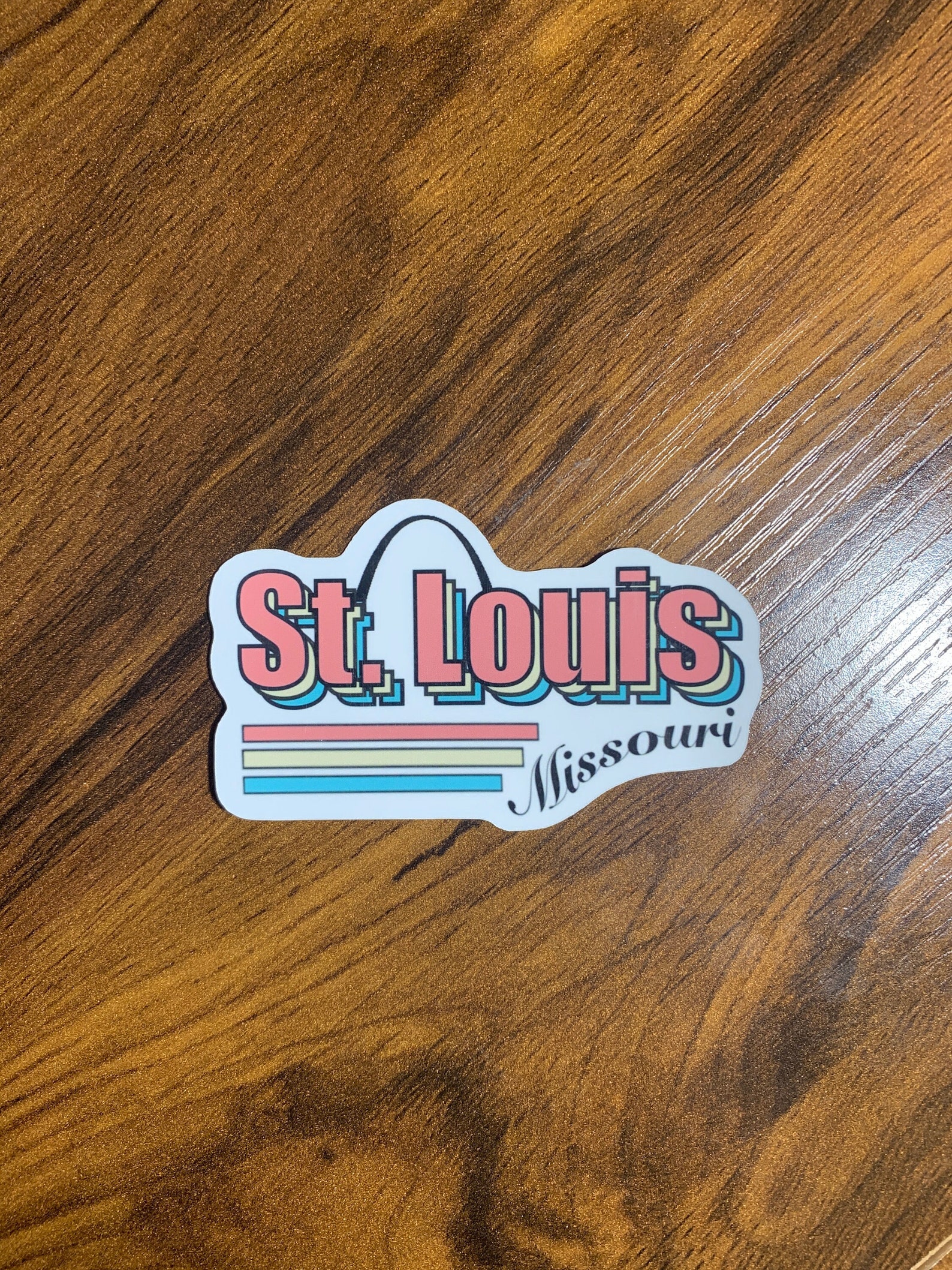 Waterproof St Louis Missouri Sticker - St Louis Arch Gift Sticker ...