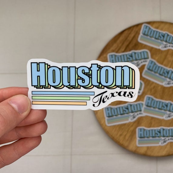 Waterproof Houston Texas Sticker Houston Laptop Sticker Etsy