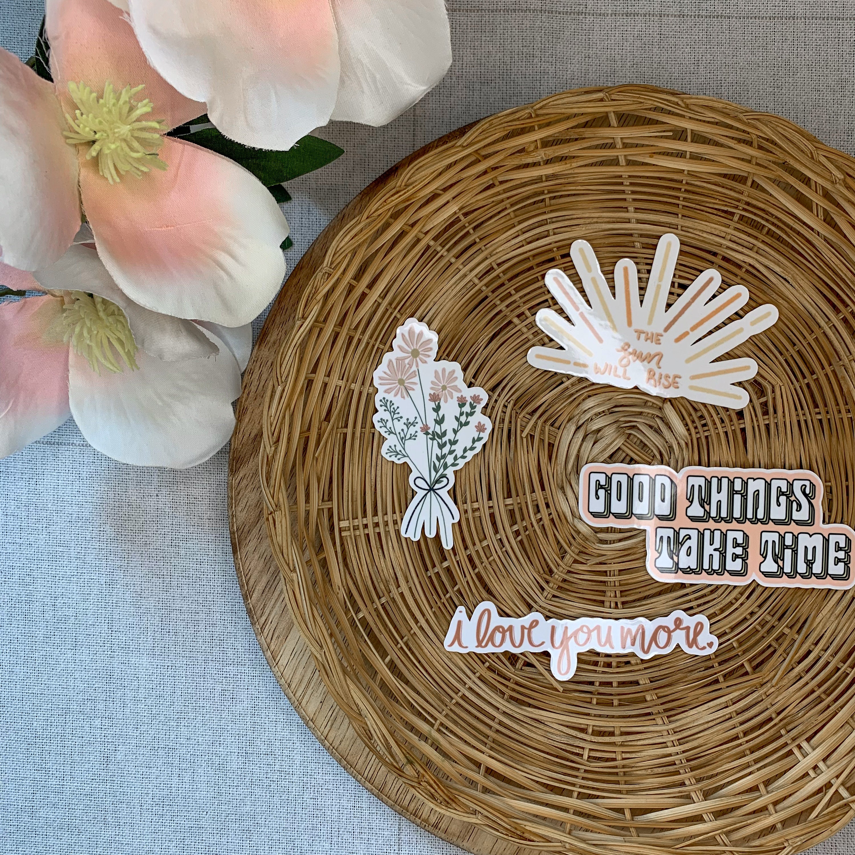 Cute Inspirational Boho Sticker Bundle, Pack of Four Stickers ...