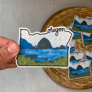 Cute Oregon Sticker - Oregon State Sticker - OR Nature Sticker - Stickers for Hydroflask - Stickers for Laptop