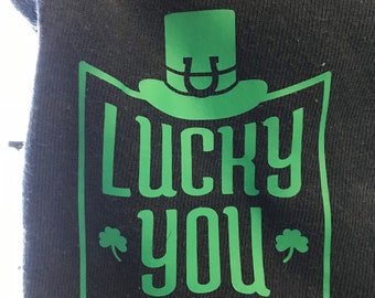 Lucky you, Funny St Patrick’s day boxer briefs, gift for him,Personalized boxer briefs