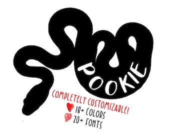 Customizable Name Corn Rat Snake Colubrid Vinyl Decal (READ DESCRIPTION)