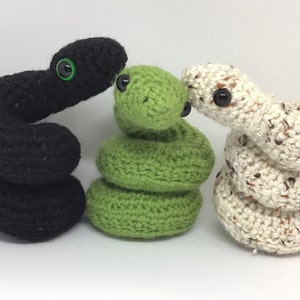 Swirly Snek Coiled Snake Handmade Crochet Amigurumi