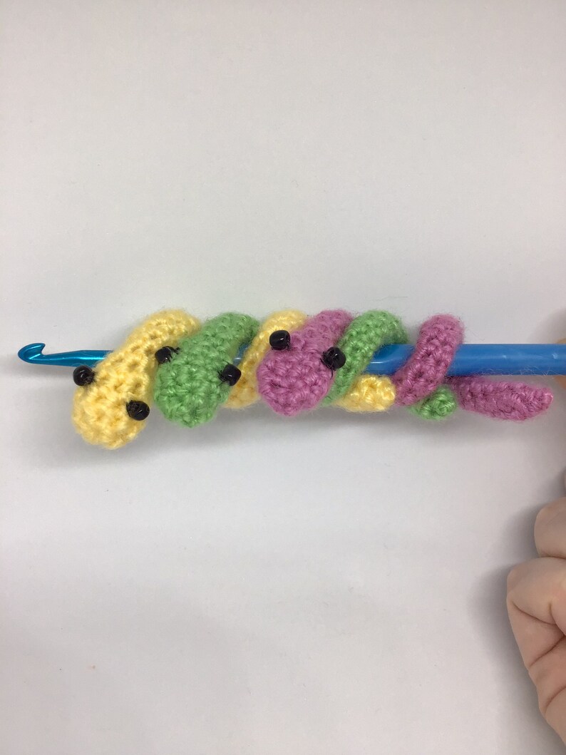 Tiny Posable Handmade Crochet Snake keychain Option Etsy
