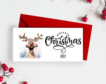 Personalised - Christmas Santa Initial Money/Gift Wallet - 75