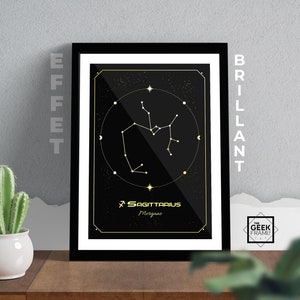 Affiche brillante | Signes du Zodiaque Sagittaire
