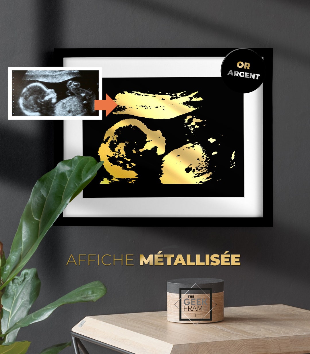 volumoon Cadre Photo pour Femme Enceinte, enceintes Cadre pour photos d