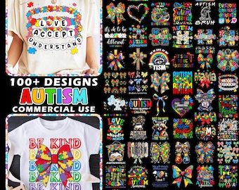 100+ Autism Awareness Png Bundle, Autism Puzzle Png, Autism Ribbon Png, Autism Month Png, Autism Mom Png, Autism Sublimation