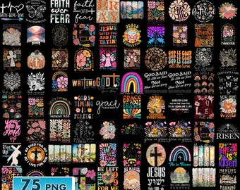 100 Designs Boho Christian Jesus Png Bundle, Bible Verse Png, God Jesus Png, Psalm Png, Love Faith Png, Motivational Quotes, Religious Png