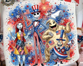 Equipo villano del 4 de julio PNG, diseño de camiseta del 250.º aniversario, clipart de acuarela con purpurina roja, azul y blanca, descarga digital