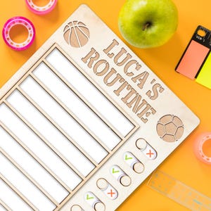 Personalized Daily Routine Chart, Custom To-do List for Kids, Colorful ...