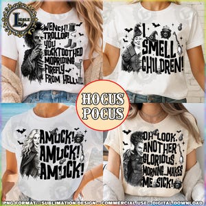 4 Designs Witch Sisters PNG Bundle, Villain Halloween, Halloween Movies Png, Witch Halloween Clipart, Halloween Quote Png, Digital Download