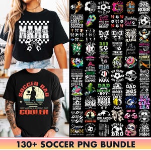 K&ouml;nnte beinhalten: Eine Sammlung von &uuml;ber 130 Fu&szlig;ball-Grafiken, darunter T-Shirt-Designs, Logos und Illustrationen. Die Grafiken zeichnen sich durch eine Vielzahl von Designs aus, darunter Text, Bilder und Muster. Die Grafiken eignen sich perfekt f&uuml;r die Erstellung von individueller Kleidung, Merchandise und anderen Projekten.