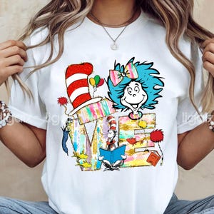 Cat In The Hat PNG Sublimation, Back To School, Dr Suess Day PNG, Teacher Of All Things,Teacher Appreciation,Little Miss Thing,Digital Files