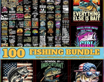 Amateur de pêche PNG Bundle, chemise de pêche dessins Png, pêcheur Png, clipart pêche à l'achigan, Amérique de pêche Png, usage commercial, fichier numérique