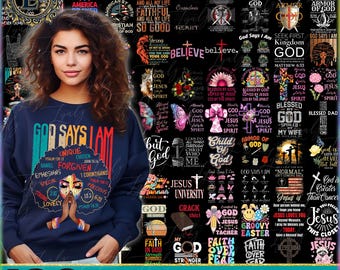Jesus Christian PNG Bundle, God Saying Png, He Is Risen, Coquette Christian, Christian Sublimation Design Png, Commercial Use, Digital File