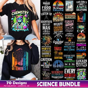 Paquete de 70 profesores de ciencias (en formato PNG), Química imprimible (en formato PNG), Gráficos para profesores (en formato PNG), Estudiante de ciencias (en formato PNG), Amante de la ciencia (en formato PNG), Descarga digital