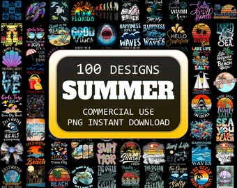 100 Sommerferien png Bundle, Sommer Png, Sommer Vibes Png, Sommer Vibes Png, Sommer Png, trendiges Sommerhemd Png, Strand Png