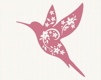 Hummingbird Svg File Etsy