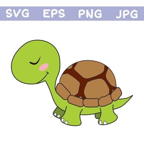 Download Cute Sea Turtle Svg Cut File For Cricut And Silhouette Etsy