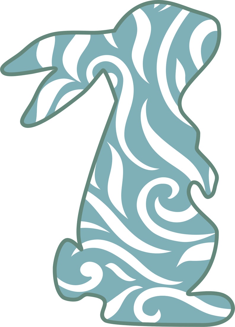 Download Easter Bunny SVG cut file for Cricut and Silhouette ...
