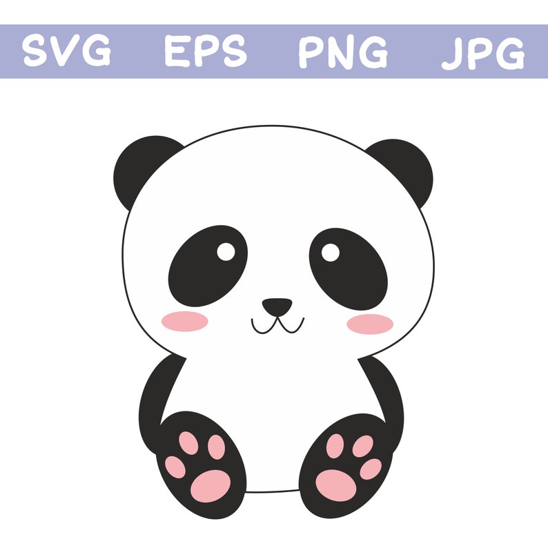 Download Panda SVG cut file for Cricut and Silhouette. Digital ...