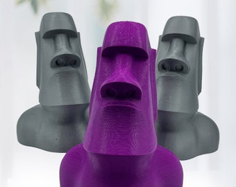 Moai Statue Glasses Holder 3D Printed | Practical Unique Gift