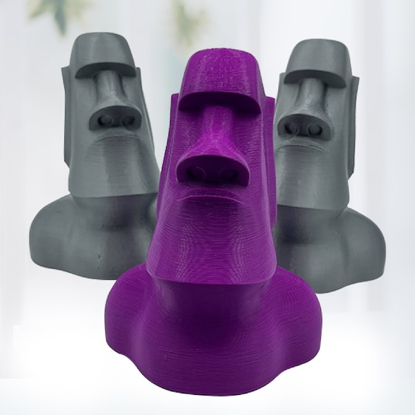 Moai Statue Glasses Holder 3D Printed | Practical Unique Gift