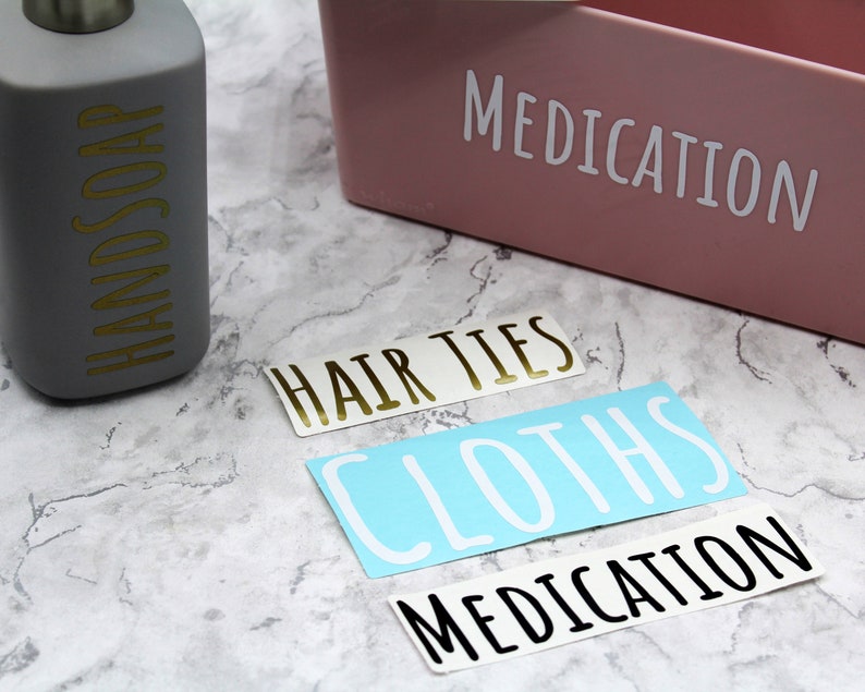 Custom Vinyl Storage Labels Font E Mrs Hinch Style | Etsy