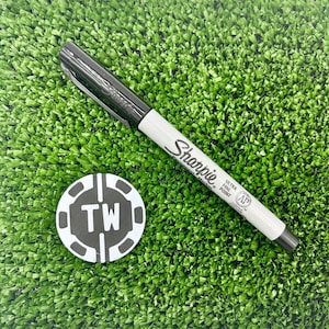 Personalised 3D Golf Ball Stencil Alignment Tool Marker Keyring Custom Initials Sports Accessory Essential Sharpie Universal Multipurpose image 9