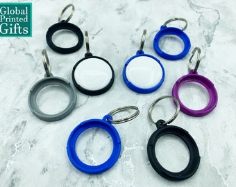 Apple AirTag Keyring Pack of x4 3D Printed | Air Tag Key Chain Holder for Apple Tracker Fob Set of Four