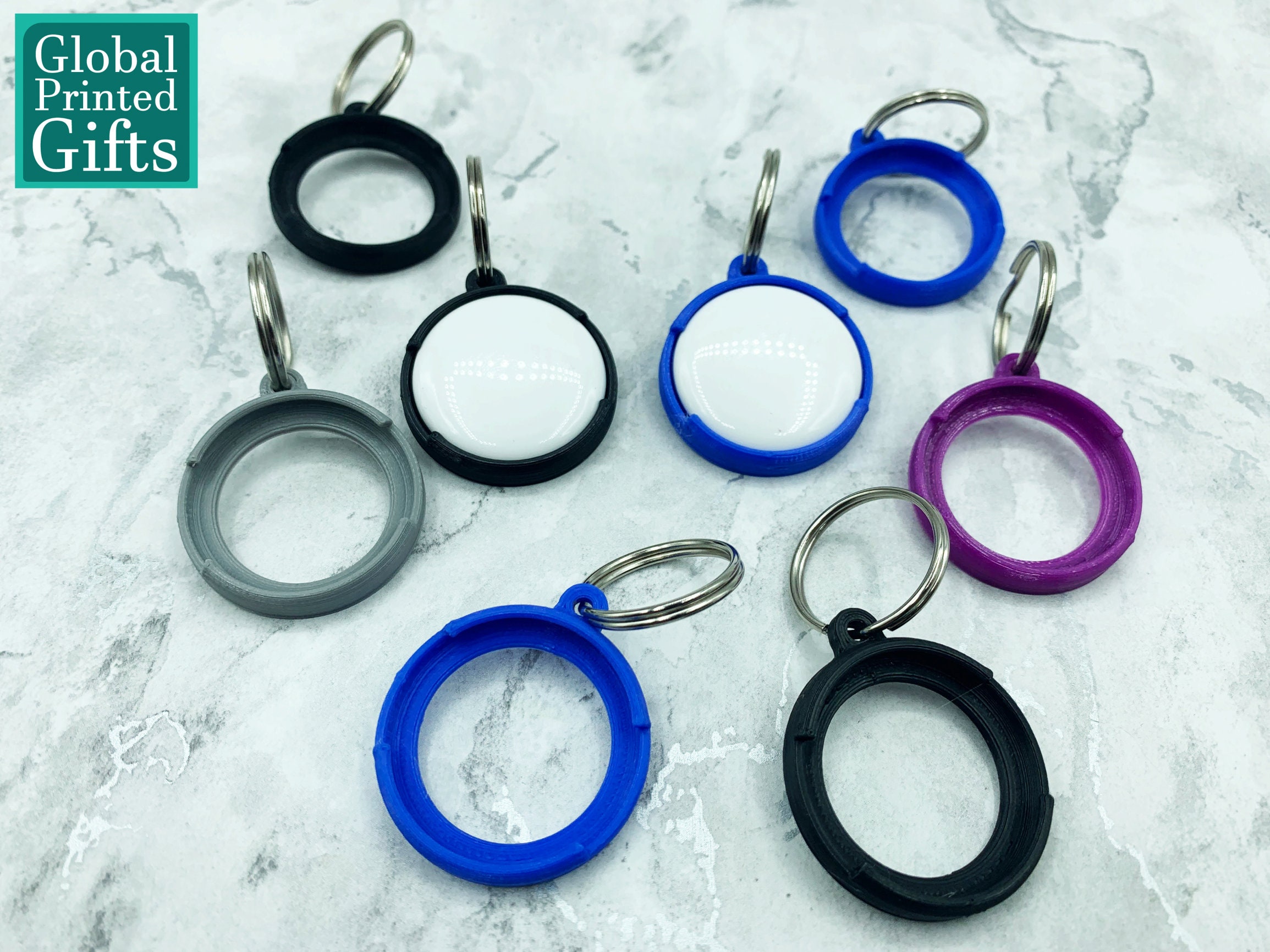 Mobius | 3D Printed Keyring | Steel - Favourite Human Design