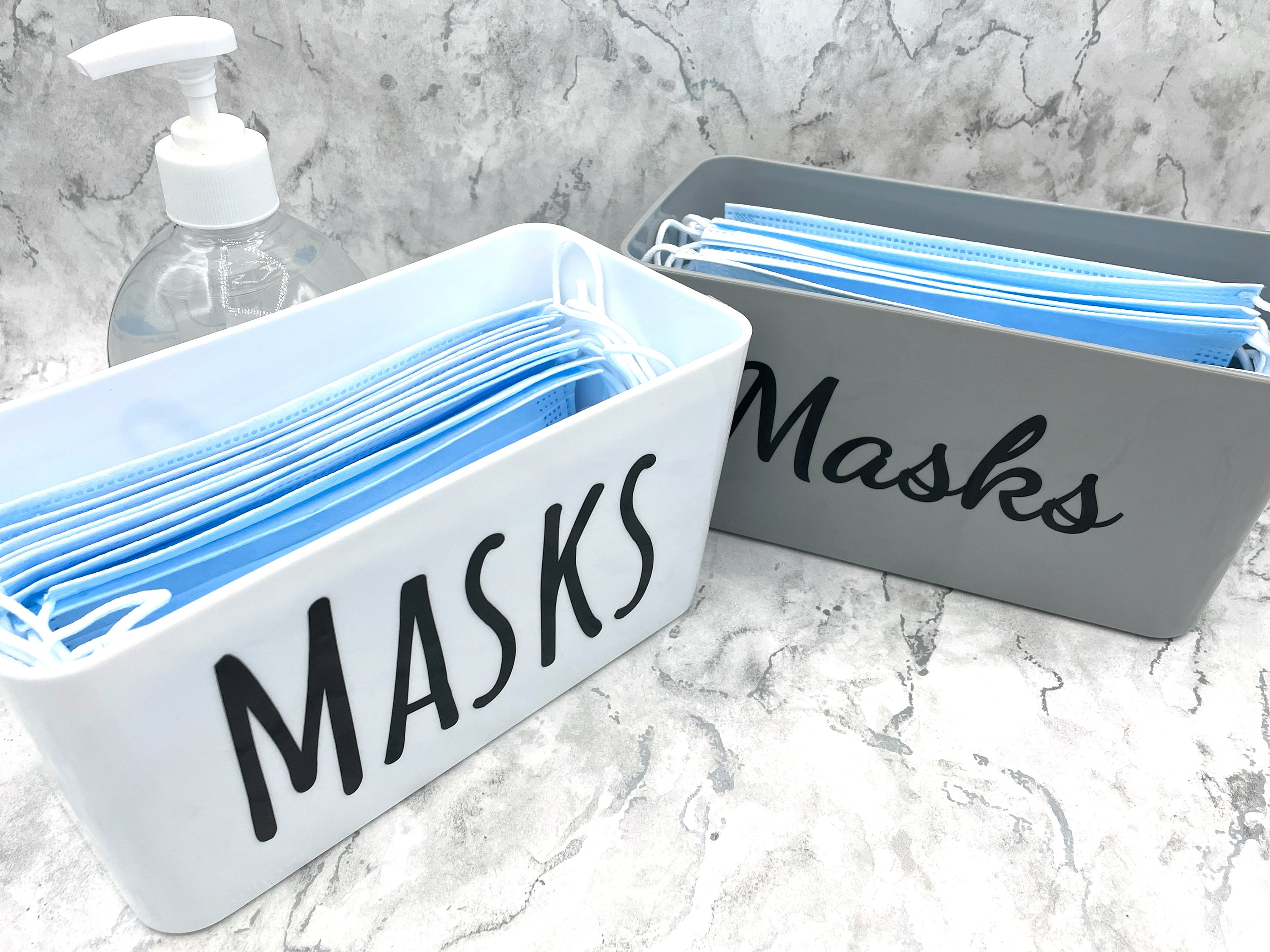 Disposable Mask Storage Box Dustproof Flip Cover Wet Tissue Case With