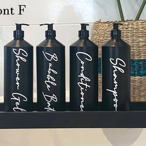 Etichette personalizzate in vinile per contenitori da bagno / Adesivi personalizzati in stile Mrs Hinch per contenitori in cucina e organizzazione della casa Cosmetici
