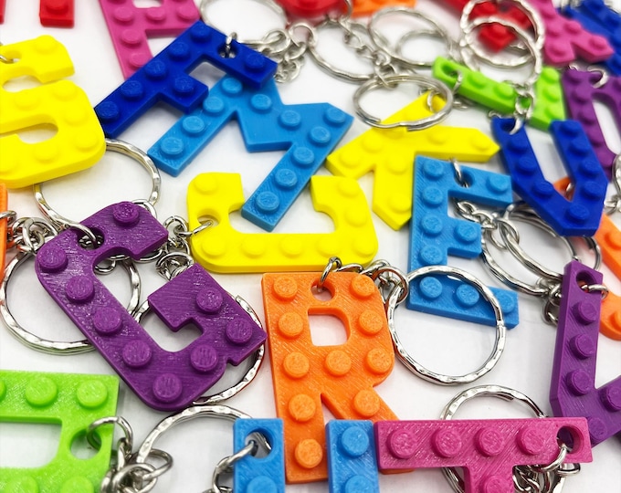 Featured listing image: GPG Personalised Letter Keyrings 3D printed | 3D Printed Keychain