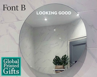 Looking Good - Mirror Vinyl Decal Quotes | Positive Affirmations Self Care Decal Stickers for Mirrors