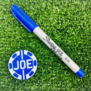 Personalised 3D Golf Ball Stencil Alignment Tool Marker Keyring Custom Initials Sports Accessory Essential Sharpie Universal Multipurpose image 7