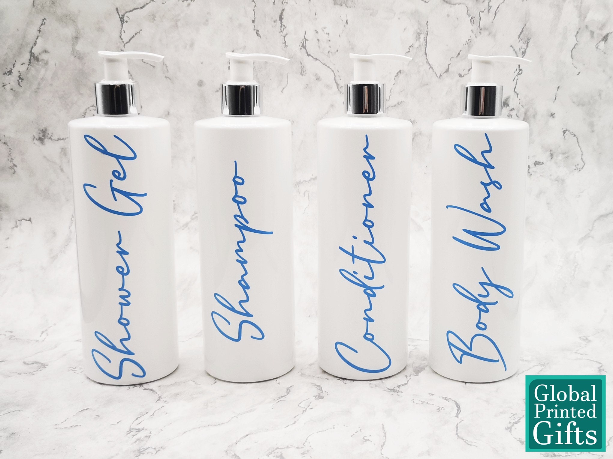 Bathroom Bottle Set With Font F Vinyl Decal Mrs Hinch Inspired Custom