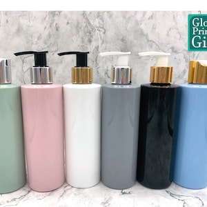 Multi Coloured Pump And Squeeze Bottles | Mrs Hinch Inspired Custom Bath Shower Kitchen Home Storage Organiser, Reusable Lid Dispenser Soap
