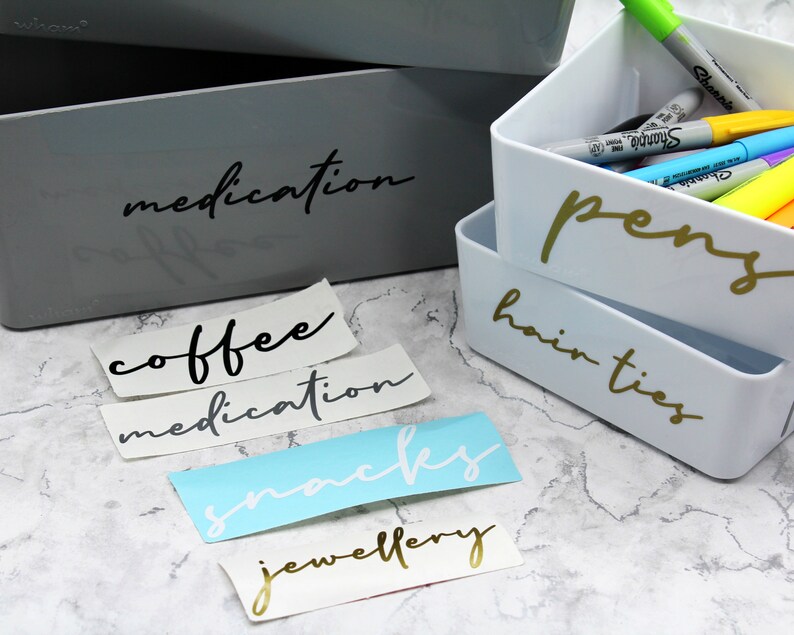 Custom Vinyl Storage Labels Font F Mrs Hinch Style | Etsy