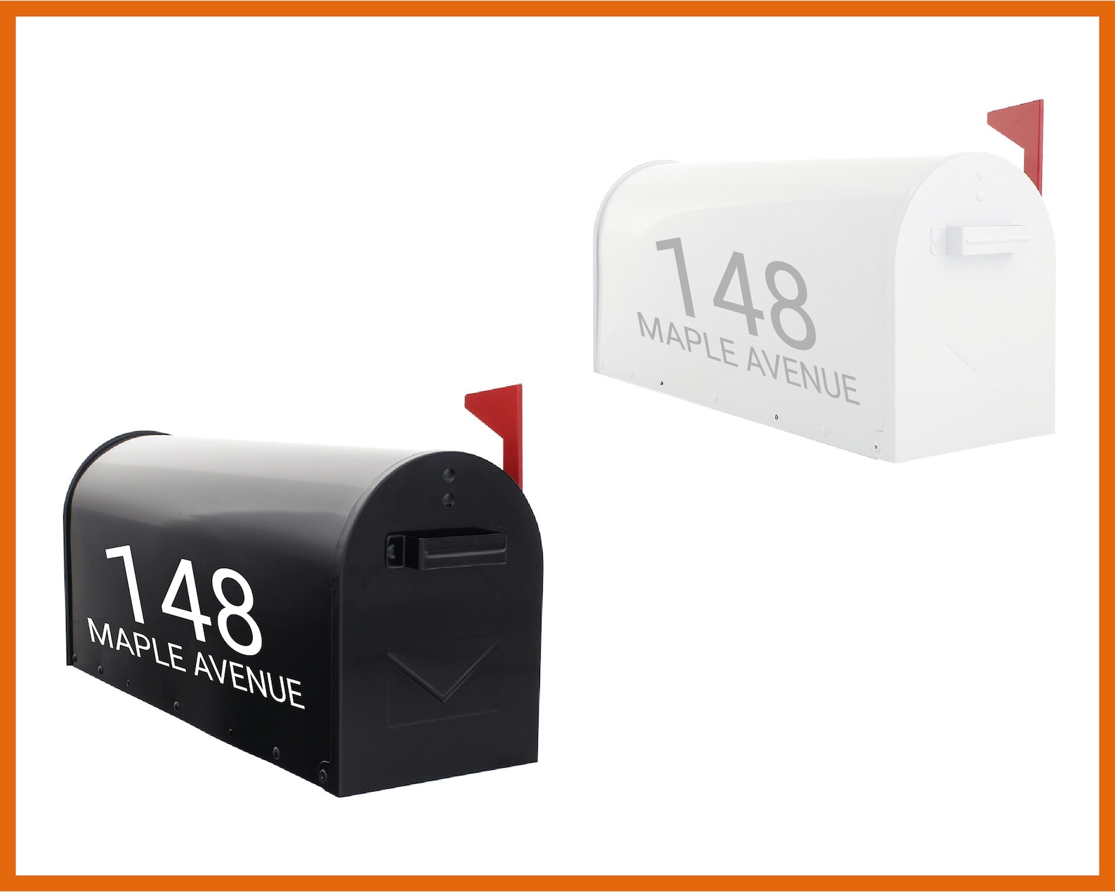 Custom Vinyl Mailbox Labels FONT 5 Custom Mailbox Address Etsy
