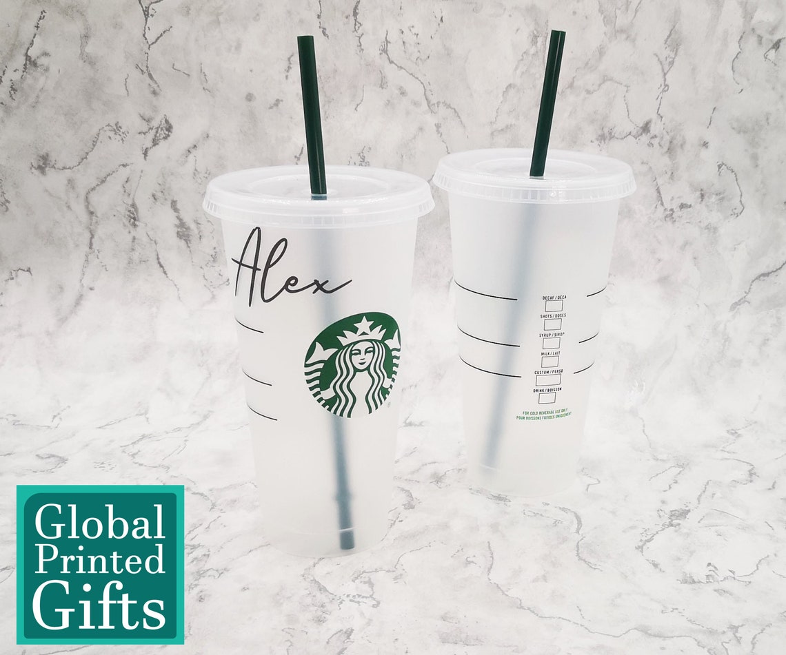 Personalised Name Customised Starbucks Cup for Cold Drinks