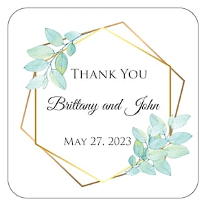 Wedding magnets, Thank you magnets, Personalized wedding favors image 2