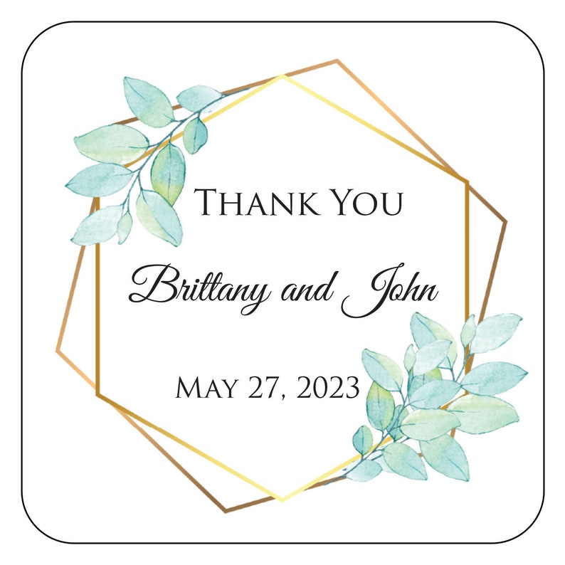 Wedding magnets, Thank you magnets, Personalized wedding favors image 2