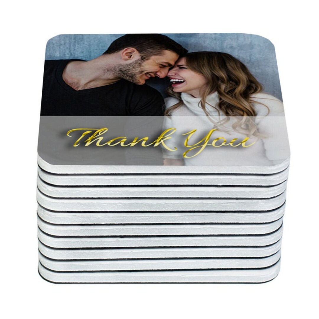 Thick Photo Thank You Personalized Wedding Etsy