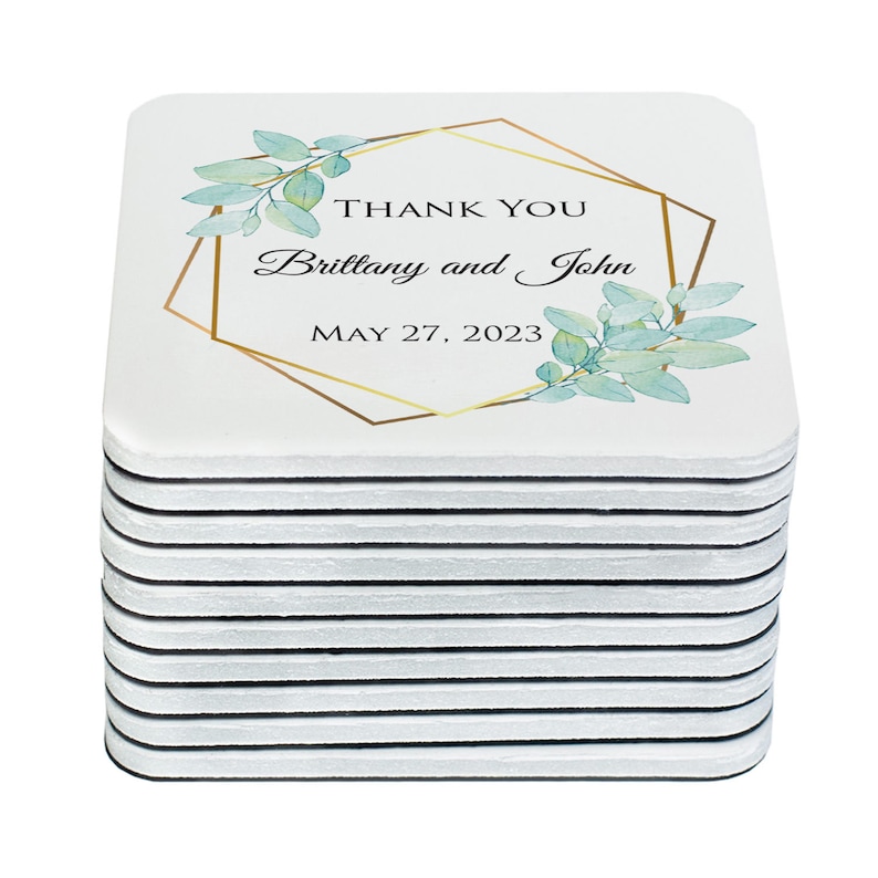 Wedding magnets, Thank you magnets, Personalized wedding favors image 1