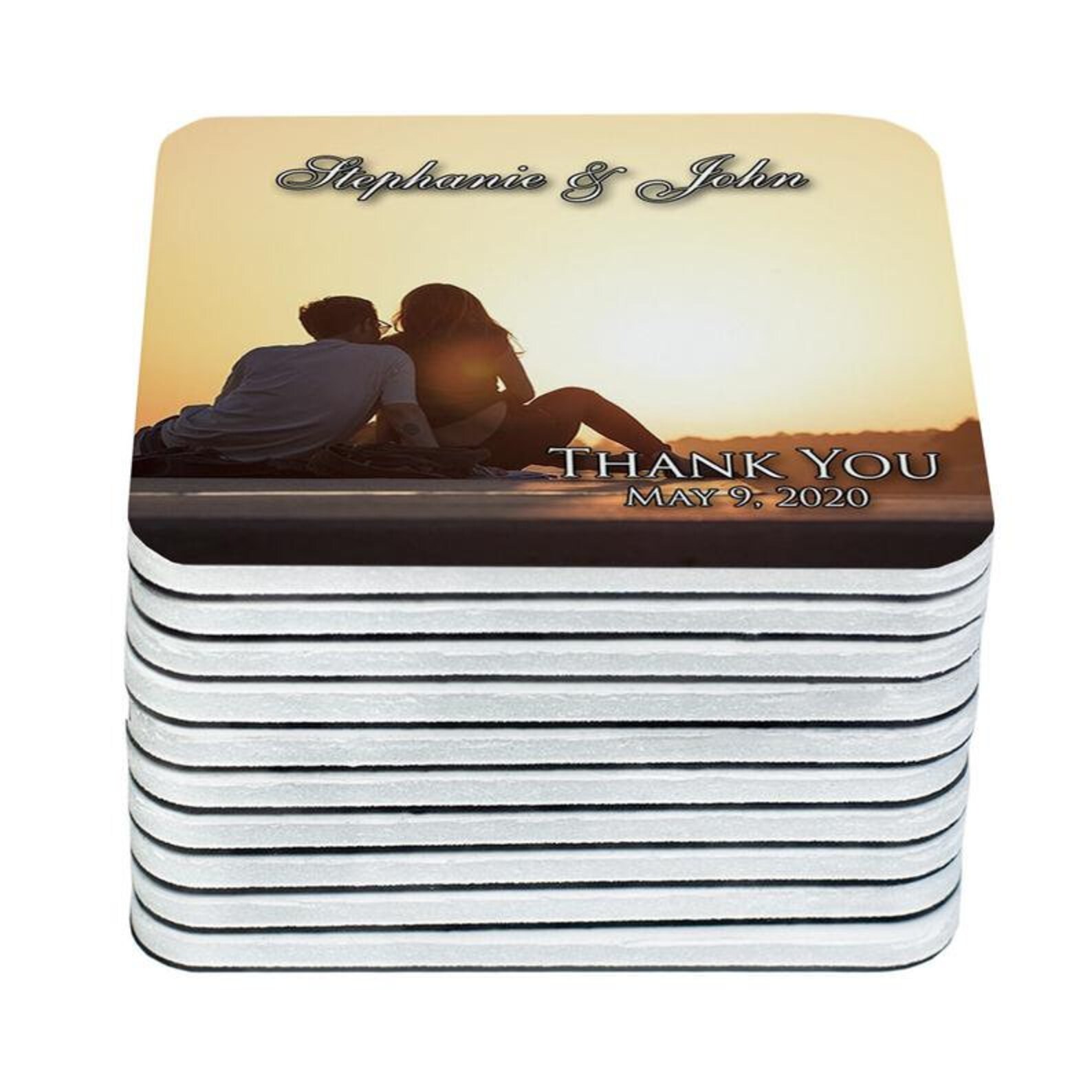 Thick Photo Thank You Personalized Wedding Etsy