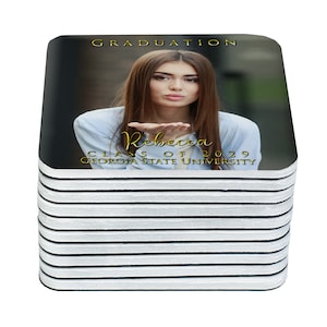 Graduation party favors magnets for guest class of 2025 personalized photo graduate